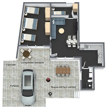 Kamingo - 2 Apartments, Zentral Mit Gemeinsamer Terrasse, Max 12 Pers Vakantiehuis *
